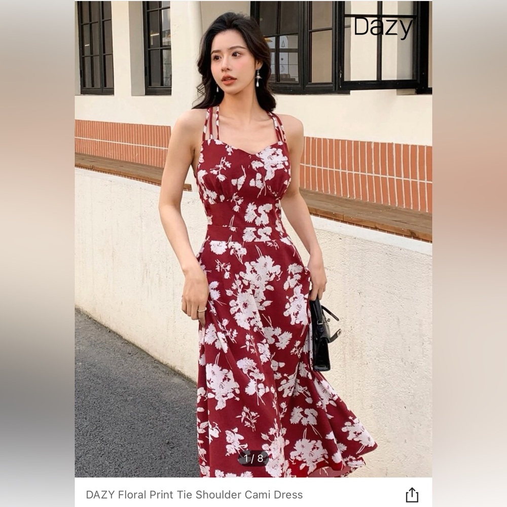 Red dress from SHEIN